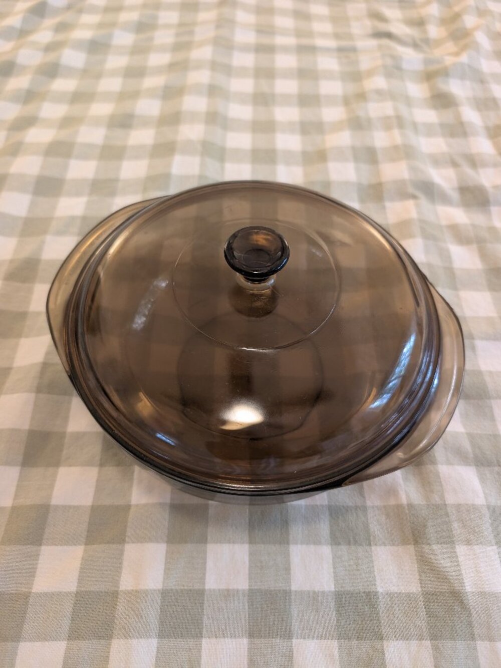 Vintage Amber Glass Pyrex Dish with Lid